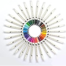 Brush Sing Pen Çift Taraflı Fırça Uçlu Kalem Siyah