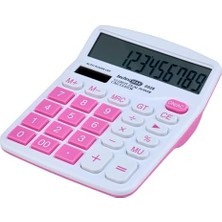 Hesap Makinesi Ofis Tipi, Renkli Seri, Pembe