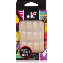 Elly Takma Tırnak Doğal 24'lü French 11 (1 x 24 Adet)