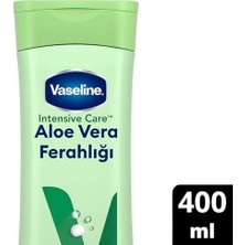 Vaseline Aloe Vera Ferahlığı Kuru Ciltler İçin Nemlendirici Vücut Losyonu 400 ml Unisex