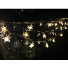 5 Metre LED Işıklı 28'li Yıldız Işık Zinciri Dekoratif Fişli Aydınlatma Ev Dekorasyonu Süsleme Salon Oda Merdiven Balkon Süslemeleri Için Yılbaşı Eğlence Doğum Günlerine Özel Aydınlatma