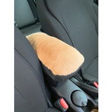 Mabelme Store Yumuşak Peluş Kol Dayama Kolçak Minderi Kahverengi