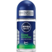 Nıvea Men Fresh Sensation Roll On Deodorant 50 Ml,72 Saat Anti-Perspirant Koruma