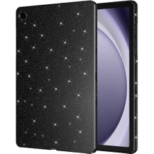 Ankayan Teknoloji Galaxy Tab S9 Fe Simli Parlak Görünümlü Uyumlu Anky Tablet Koton Kılıf-Siyah