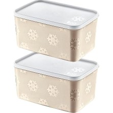 2'li Set No Frost Saklama Kabı 2600 ml