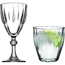 Su Bardak Seti Kadehli Su Bardağı Takımı 24 Parça