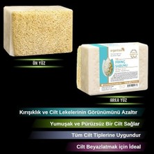 Organicsun Doğal Kabak Lifli Pirinç Sabunu 120 gr Tüm Cilt Tipleri Için Beyazlatma Etkili E ve B Vitaminli