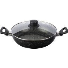 Vipiteno Kapaklı Kızartma Tenceresi, Indüksiyonlu Kızartma Tenceresi, Yapışmaz Kaplama, Güveç Tenceresi,, Yuvarlak, Çap 28 cm