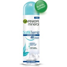 Garnier Mineral Saf & Temiz 150 ml Deodorant 48 Saat Koruma ile Ferah Hissiyat