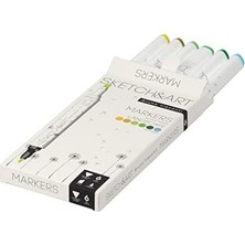 "sketch & Art" Çift Taraflı Markers 6 Renk (Peyzaj)