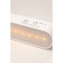 3 Modlu Şarjlı LED Işık Çubuğu USB ile Şarj Edilebilir Kablosuz Mıknatıslı ve Yapışkanlı Dolap Altı Işık Beyaz Sarı Gün Işığı Portatif LED Lamba