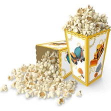 Inşaat Temalı Popcorn Kutu Patlamış Mısır Kutusu 8li