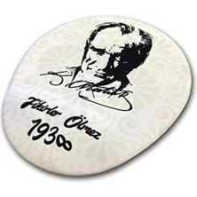 LN-1938 Fikirler Ölmez Atatürk Desenli Ergonomik Suya Dayanıklı Bileklikli Mouse Pad