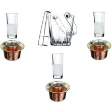 Rakı Ehlikeyf Buz Kovası Set 8 Parça 3 Kişilik 8697JH54748490573