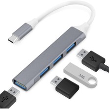4'ü 1 Arada USB C, 4 USB 3.0 Bağlantı Noktası, Air M1 2018-2022 Pro M1 2016-2022, iPad Pro, Xps, ve Daha Fazlası Için USB Tip C