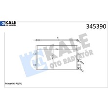 KALE RADYATÖR Klıma Radyatoru Transıt V347 V348 2.2tdcı 100PS 120PS 130PS 2.4tdcı 100PS 115PS 140PS  07> 1371571/ 1383318/ 6C1119710AB