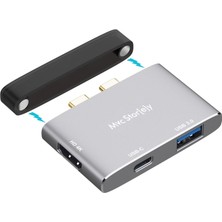 Uyumlu Type-C Hub – Type-C Çoklayıcı | 1x HDMI (4k), 1x USB 3.0, 1x Type-C Pd | Pro & Air ile Uyumlu