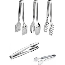 5 Parça Maşa Set,makarna,salata,şeker,buz Maşası