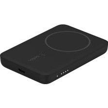 Manyetik Kablosuz Güç 2.5k ( ile Uyumlu Taşınabilir Şarj Cihazı, 2500 Mah Küçük Kapasiteli Kompakt Mini Hızlı Şarj, Usb-C - Usb-C Kablosu Dahil) - Siyah