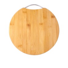 Bambu Kesim Sunum Tahtası Yuvarlak 28 * 28 * 1,5 Cm, Asma Aparatlı Kesme Tahtası, Ahşap Kesme Tahtası.