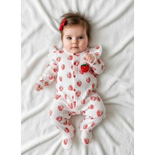 Giza Kids %100 Pamuk Kız Bebek Uzun Kollu Mevsimlik Tulum