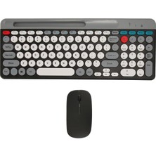 Klavye Mouse Kablosuz Klavye ve Rgb Mouse Set 2.4g ve Batarya Taşınabilir Hafif ve Tasarım ZYG-806