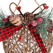 Yılbaşı Ağaç Süsü Yılbaşı Topu 2 'li Set 10 Cm.