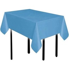 Marifetlerim - Düz Mavi Doğum Günü Masa Örtüsü 137 * 183
