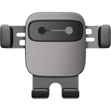 Cube, Araç/otomobil Içi Cep Telefonu Tutucu, Gri - Siyah, Araç Kalorifer Peteği/havalandırma Mazgalları/klima Boşluğuna Uygun (Air Vent)