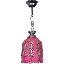 Pembe-Gümüş Tekli Avize