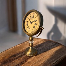 Damla Home Dekoratif Ayaklı Masa Saati Eskitme (Metal)