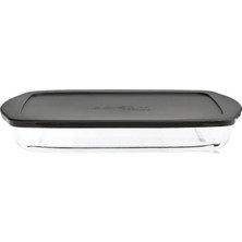 , Gri Plastik Kapaklı Fırın Tepsileri, 50 cc