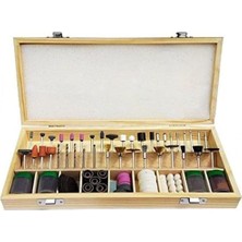 Risea Home W 6200 Hobi Seti Aksesuar Kiti 200 Parça Ahşap Taşıma Kutusu ile Kullanıma Uygun