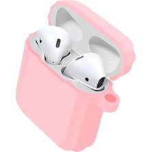 Labs 1/2 Uyumlu Rubber Silicone Kancalı Yumuşak Silikon Kılıf 1 ve 2 Uyumlu Kulaklık Kılıfı (Pembe)