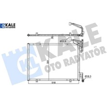 KALE RADYATÖR Klima Radyatörü Transıt Courıer 1.0 Ecoboost 14- / Tourneo Courıer 1.0 Ecoboost 14- 1756411/ 1763694/ 1806682/ 182
