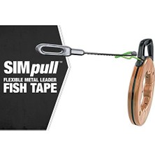 - 59896940 Araçlar ve Ekipmanlar FTSP45-125FML Basit Balık Bandı 4,5 mm 125 Fit Esnek Metal Lider; Büyük Kasa
