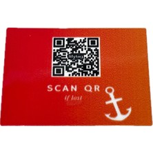 Kişiye Özel Qr - Denizci Etiketi - 2 Adet
