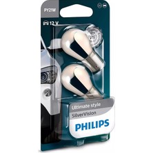 PY21W Chrome Diadem 12V 93 Turuncu Silver Vision Ampul 2 Adet