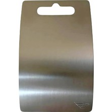 Oval Kesim Paslanmaz Çelik Kesme Tahtası Mutfak Piknik Için 304 Kalite Antibakteriyel Küf Tutmaz Temizlenir Et Sebze Meyve Doğrama Tahtası Lüks Kesme Matı 30 * 22,5 cm