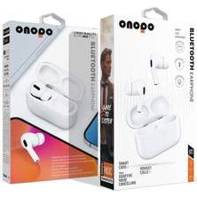 Gürültü Önleyici 5.3 Kablosuz Kulaklık | Aktif Gürültü Engelleme | Dahili Mikrofon | Şık Beyaz