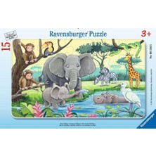 15 Parçalı Çerçeveli Puzzle HAYVANLAR-061365