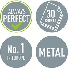 30 Sayfa Kapasiteli Delgeç, Siyah