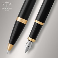 Im Duo Tükenmez Dolma Kalem Ikili Set Lake Siyah Altin Kaplama Klips