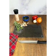 Decorıta Cam Kesme Tahtası - Cam Kesme Tablası | (Füme Cam, 17CM x 29CM)