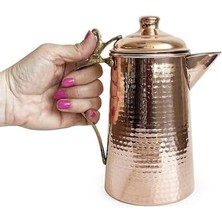 Turna Bakır Hanımeli Sütlük El Dövme Kırmızı TURNA4809-1