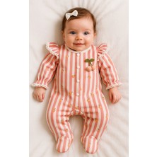 Giza Kids %100 Pamuk Kız Bebek Uzun Kollu Mevsimlik Tulum