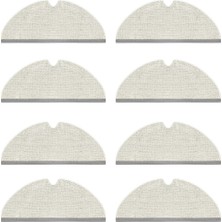 robotyedek Roborock S6/s6 Pure  Uyumlu Yüksek Kaliteli 8 Adet Mop-Tam Yüzey Mikrofiber ve Kalın