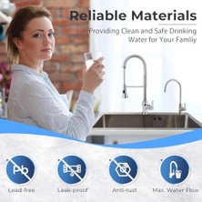 Ga1-Bn 16,5 x 27,9 cm 14OZ Masif Pirinç Ağır Zorunlu Su Filtresi Musluk – Eu Stil -Spout, Ga1-Bn