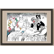 Karikatural Nickolaj Kapusta 29X21CM Orijinal Karikatür Tablo