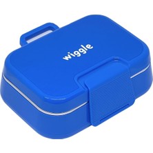 Bento 1030ML Lunchbox Tek Katlı 2 Bölmeli Paslanmaz Çelik Sefer Tası Yemek Kutusu (Mavi)